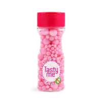 Sugar Pearls Sprinkles mix Light Pink 70g - glutenvrij
